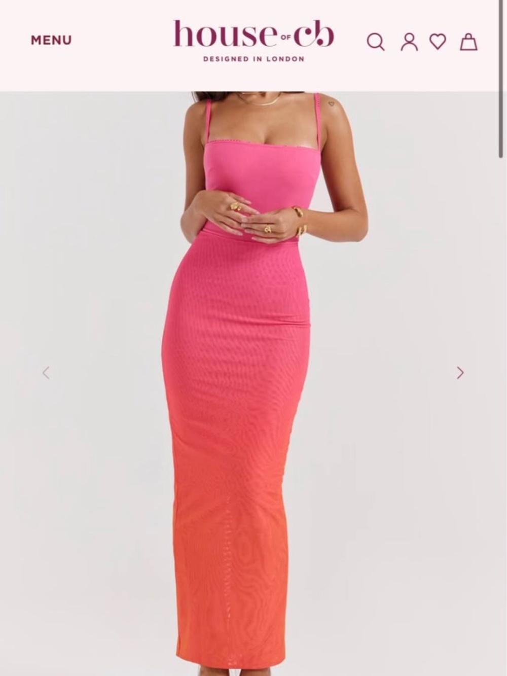 HOUSE OF CB - Caliste Ombre Dress